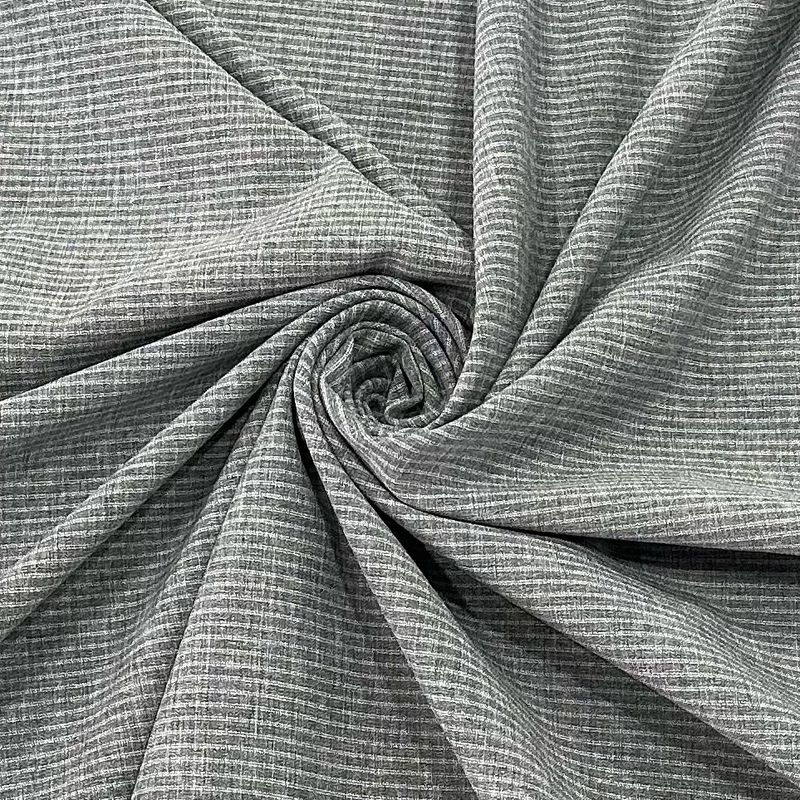 横条形 双面 織り カチオン ポリエステル 織物 4 方向 の 伸縮 2/1 ツイール